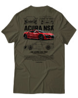 T-Shirt Αντρικό - Acura NSX - Color Thumbnail Χακί
