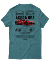 T-Shirt Αντρικό - Acura NSX - Color Thumbnail Μπλε Πράσινο