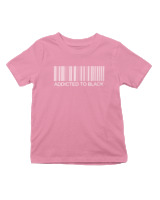 T-Shirt  Παιδικό - Addicted To Black - Color Thumbnail Ροζ