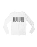 Μακρυμάνικο Μακό Παιδικό - Addicted To Black - Color Thumbnail 'Ασπρο
