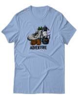 T-Shirt  Γυναικείο - Adventure Awaits - Color Thumbnail Γαλάζιο
