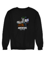 Φούτερ χωρίς κουκούλα Γυναικείο - Adventure Awaits - Color Thumbnail Μαύρο
