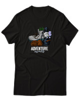 T-Shirt  Γυναικείο - Adventure Awaits - Color Thumbnail Μαύρο