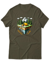 T-Shirt Αντρικό - Adventure Awaits Land - Color Thumbnail Χακί