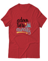 T-Shirt Αντρικό - Adventure Awaits Letters - Color Thumbnail Κόκκινο