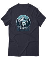 T-Shirt Αντρικό - Adventure Awaits Mountain - Color Thumbnail Σκούρο Μπλε