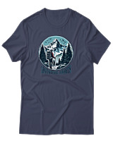 T-Shirt Αντρικό - Adventure Awaits Mountain - Color Thumbnail Μπλε Γκρι