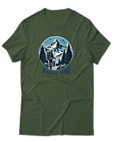 T-Shirt Αντρικό - Adventure Awaits Mountain - Color Thumbnail Κυπαρισσί