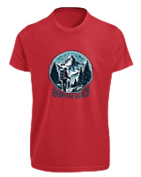 T-Shirt Fit Αντρικό - Adventure Awaits Mountain - Color Thumbnail Κόκκινο