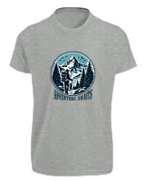 T-Shirt Fit Αντρικό - Adventure Awaits Mountain - Color Thumbnail Γκρι Μελανζέ