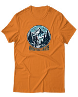 T-Shirt  Γυναικείο - Adventure Awaits Mountain - Color Thumbnail Πορτοκαλί