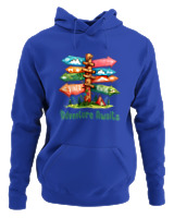 Φούτερ με κουκούλα Γυναικείο - Adventure Awaits River - Color Thumbnail Μπλε Ρουά