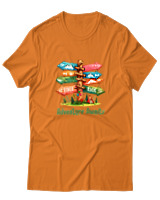 T-Shirt  Γυναικείο - Adventure Awaits River - Color Thumbnail Πορτοκαλί