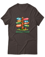 T-Shirt  Γυναικείο - Adventure Awaits River - Color Thumbnail Καφέ