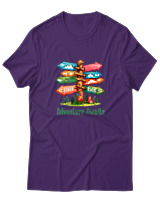 T-Shirt  Γυναικείο - Adventure Awaits River - Color Thumbnail Μώβ