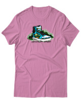 T-Shirt Αντρικό - Adventure Awaits Shoe - Color Thumbnail Ροζ