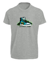 T-Shirt Fit Αντρικό - Adventure Awaits Shoe - Color Thumbnail Γκρι Μελανζέ