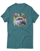 T-Shirt Αντρικό - Adventure - Color Thumbnail Μπλε Πράσινο