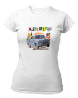 T-Shirt Στενή Γραμμή Γυναικείο - Adventure - Color Thumbnail ΄Ασπρο