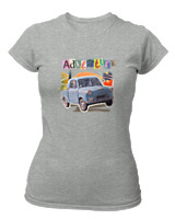 T-Shirt Στενή Γραμμή Γυναικείο - Adventure - Color Thumbnail Γκρι Μελανζέ