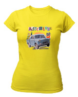 T-Shirt Στενή Γραμμή Γυναικείο - Adventure - Color Thumbnail Κίτρινο