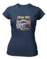 T-Shirt Στενή Γραμμή Γυναικείο - Adventure - Color Thumbnail Σκούρο Μπλε
