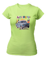T-Shirt Στενή Γραμμή Γυναικείο - Adventure - Color Thumbnail Λαχανί