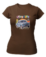 T-Shirt Στενή Γραμμή Γυναικείο - Adventure - Color Thumbnail Καφέ