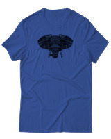 T-Shirt Αντρικό - African Elephant - Color Thumbnail Μπλε Ρουά