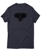 T-Shirt Αντρικό - African Elephant - Color Thumbnail Σκούρο Μπλε