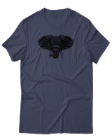 T-Shirt Αντρικό - African Elephant - Color Thumbnail Μπλε Γκρι
