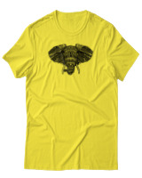 T-Shirt Αντρικό - African Elephant - Color Thumbnail Κίτρινο
