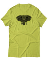 T-Shirt Αντρικό - African Elephant - Color Thumbnail Λαχανί