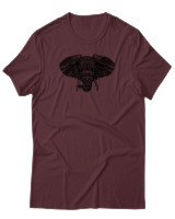 T-Shirt Αντρικό - African Elephant - Color Thumbnail Μπορντό