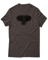 T-Shirt Αντρικό - African Elephant - Color Thumbnail Καφέ