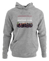 Φούτερ με κουκούλα Αντρικό - Akatsuki Clan - Color Thumbnail Γκρι Μελανζέ