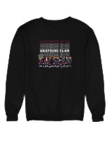 Φούτερ χωρίς κουκούλα Γυναικείο - Akatsuki Clan - Color Thumbnail Μαύρο