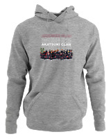 Φούτερ με κουκούλα Γυναικείο - Akatsuki Clan - Color Thumbnail Γκρι Μελανζέ