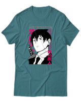 T-Shirt Αντρικό - Aki Hayakawa - Color Thumbnail Μπλε Πράσινο