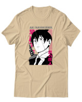 T-Shirt Αντρικό - Aki Hayakawa - Color Thumbnail Μπεζ