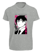 T-Shirt Fit Αντρικό - Aki Hayakawa - Color Thumbnail Γκρι Μελανζέ