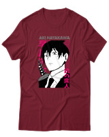 T-Shirt  Γυναικείο - Aki Hayakawa - Color Thumbnail Σκούρο Κόκκινο