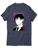T-Shirt  Γυναικείο - Aki Hayakawa - Color Thumbnail Μπλέ Γκρί