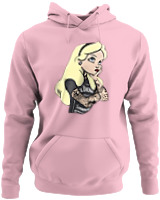 Φούτερ με κουκούλα - Alice In Inkland - Color Thumbnail Pink