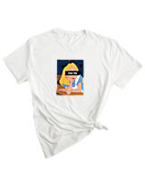 T-Shirt Woman Fashion Γυναικείο - Alice in Wonderland Fuck You - Color Thumbnail WHITE