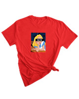T-Shirt Woman Fashion Γυναικείο - Alice in Wonderland Fuck You - Color Thumbnail RED