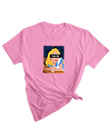 T-Shirt Woman Fashion Γυναικείο - Alice in Wonderland Fuck You - Color Thumbnail PINK