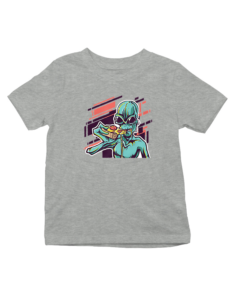 Alien Eating Pizza - Image 0