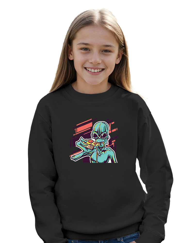 Alien Eating Pizza - Image 3