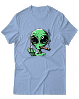 T-Shirt Αντρικό - Alien - Color Thumbnail Γαλάζιο